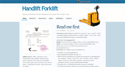 Desktop Screenshot of handliftforklift.com