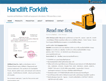 Tablet Screenshot of handliftforklift.com